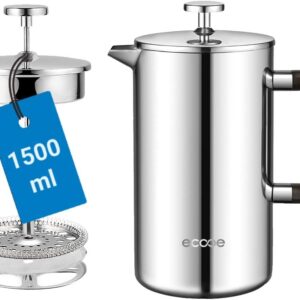 ecooe 1L/1.5L Ranskalainen kahvipannu