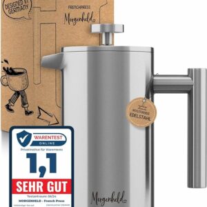 Morgenheld Premium 3-Cup Stainless Steel French Press