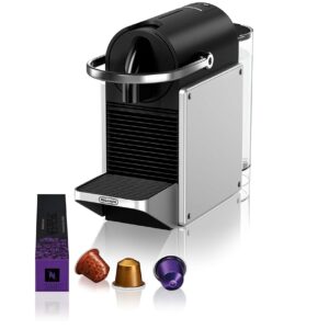 Nespresso De'Longhi Pixie Kahvikone, Hopea/Musta